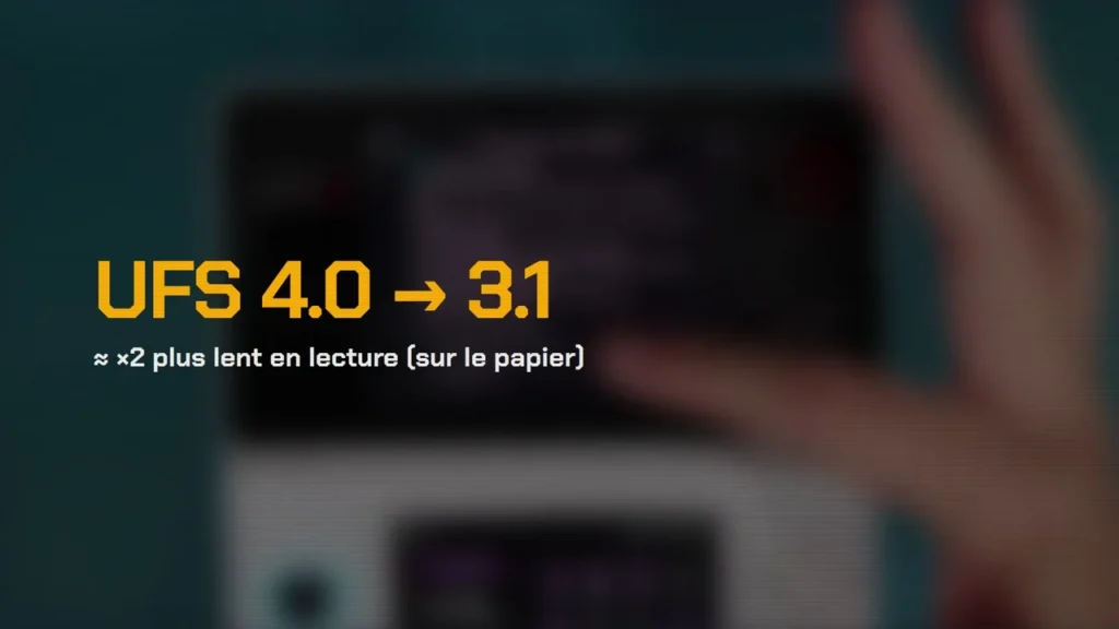 AYN Thor : stockage passé de l'UFS 4.0 à l'UFS 3.1, environ deux fois plus lent en lecture sur le papier